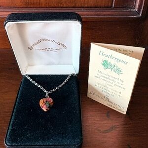 Scottish Heathergems Heart Pendant Necklace❣️